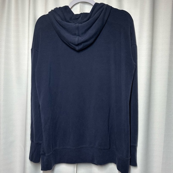Athleta Sayulita Hoodie Sweatshirt Navy Small Casual Soft Thumbholes Outdoor - Picture 6 of 10